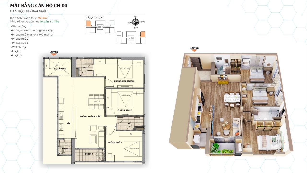 Căn hộ 3 phòng ngủ 100m2 của TMC Smart Home được "đo ni đóng giày" cho ai?