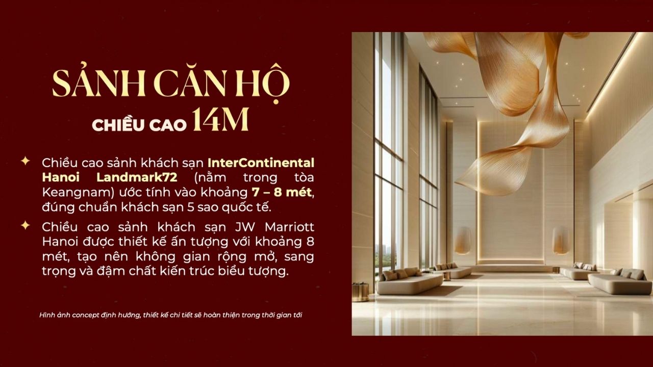 Chuẩn 6 sao tại Sun Feliza Suites: Sảnh cao 14m, tỷ lệ thang máy 43 căn/thang và chiều cao tầng 3.5m