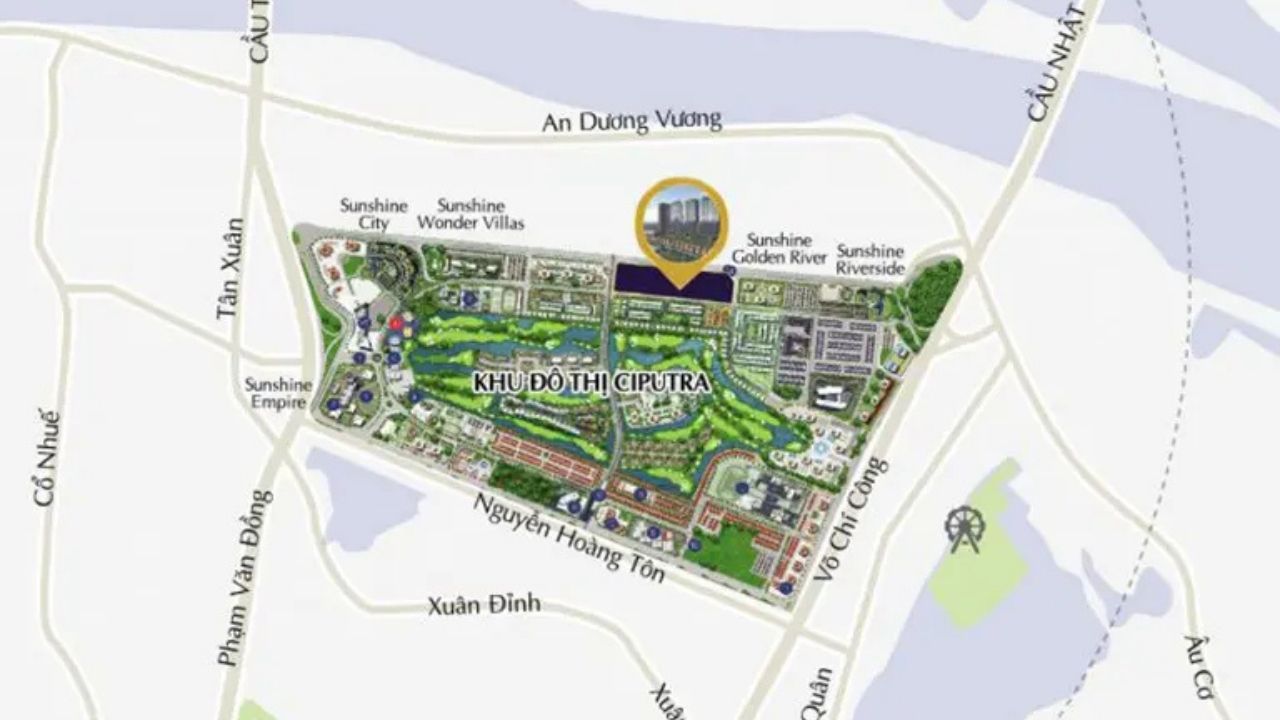 Vị trí “kim cương” khu đô thị Ciputra – Khiến Noble Crystal Tây Hồ trở thành giá trị khó lặp lại